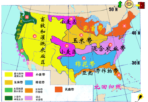 全国主要农作物分布